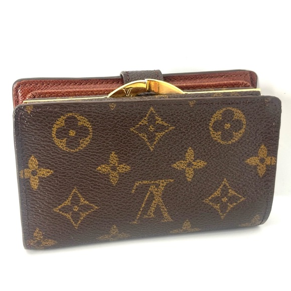Louis Vuitton Monogram Kiss Lock wallet authentic good condition CA0090 - Picture 4 of 15